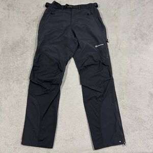 Montane Terra Pants Mens Large Black Hiking Lightweight